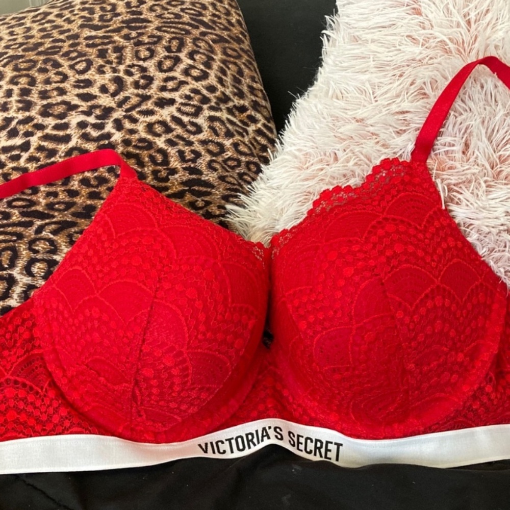 Victoria’s Secret Pink Tshirt/ Push Up Bra Front-close T-back 34dd